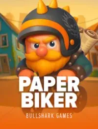 paper biker game logo